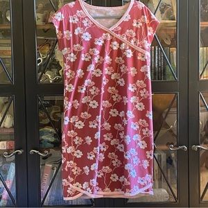 Garnet Hill short cap sleeve nightshirt L